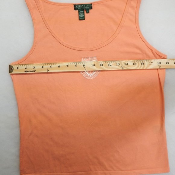Lauren Active Ralph Lauren Tank Top Womens Size L Orange - Picture 5 of 8